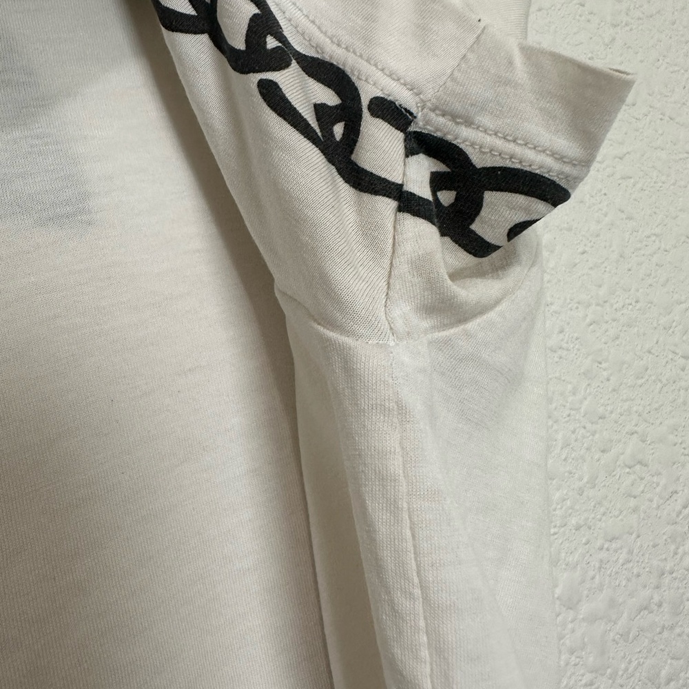 Yves Saint Laurent white cotton t-shirt heart charm graphic vintage Size S - Picture 4 of 11